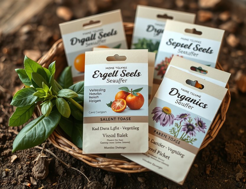 Organic seeds assortment for sustainable gardening Germany