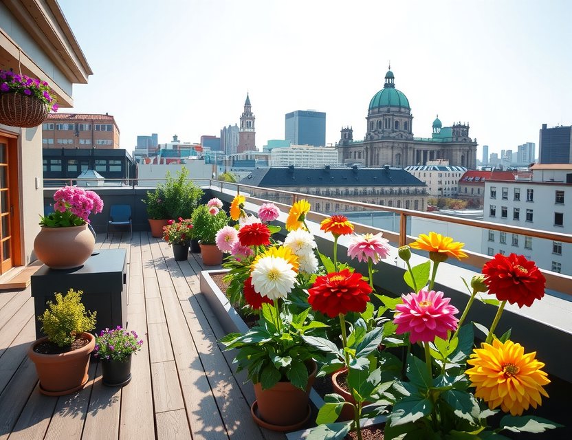 Maria from Berlin with her balcony garden